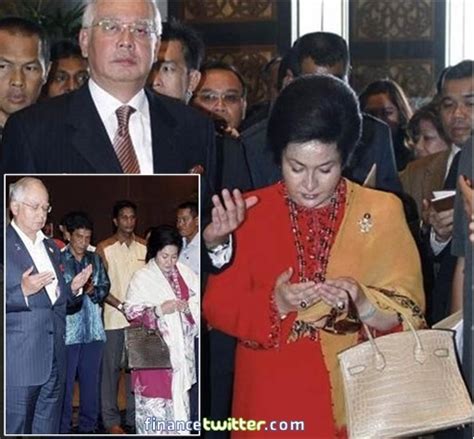 najib wife hermes bag|prada najib bags.